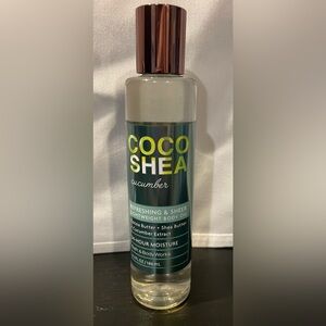 New Bath and Body Works Coco Shea Cucumber Body Oil